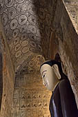 Bagan Myanmar. Buddha statue of the Thambula Temple. 